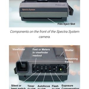 VTG Polaroid Spectra System Instant Film Camera w/Quintic Lens F10/125mm